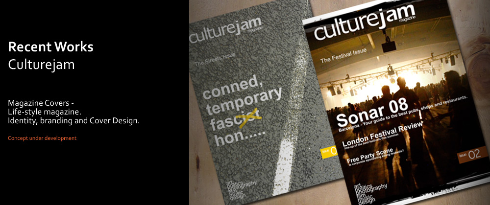 Culturejam Magazine - Identity, Branding and Cover Design